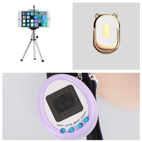 Macaron Interactive Miniature Growing Virtual Pet Game Machine (Option: Set)