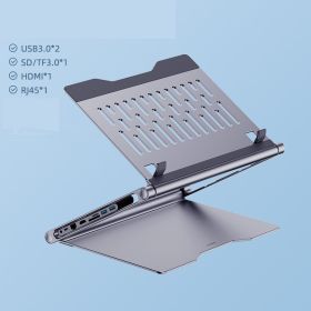 Lapstop Stand With 8-in-1 Docking Station (Option: Rdiating with 8in1)