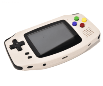 Pocket Pocket Game Console PS Retro GBA Arcade Emulator (Option: Silver grey-32G)
