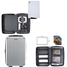 Storage Box Free Base Hard Shell Thickened Protection Pack Portable Full Set Of Accessories (Option: Silver-Shoulder and hand)