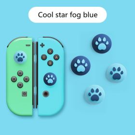 Suitable For Nintendo Lite Rocker Cat Claw Key  Silicone Joycon Sleeve (Option: Cool star fog blue)
