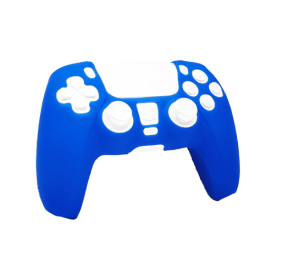 Silicone Protective Sleeve For Handles With Non-slip Joystick Cap Game Machine Accessories (Option: Blue-PS5 Silicone Case)