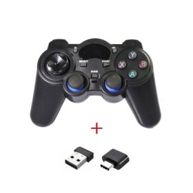 Fashionable Fun And Convenient Wireless Gamepad Smart TV Gamepad (Option: Black-TYPEC OTG)