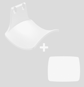Universal Hanging Rack Of Non-perforated Game Handle (Option: White wall hanging L style)