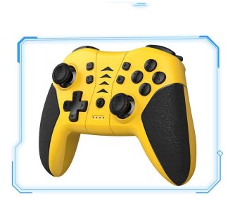 Computer Android Six-axis Dual Vibration Gyroscope Wireless Bluetooth Game Handle (Option: Yellow-USB)