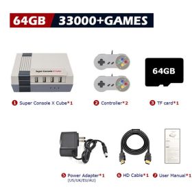 Retro Console Super Console Classic Red And White Machine (Option: Style1-220V US)