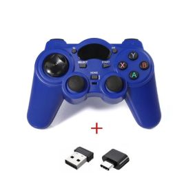 Fashionable Fun And Convenient Wireless Gamepad Smart TV Gamepad (Option: Blue-TYPEC OTG)